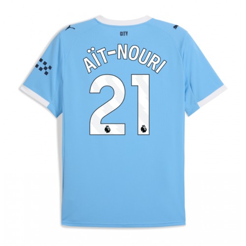 Lacne Muži Futbalové dres Manchester City Rayan Ait-Nouri #21 2025-26 Krátky Rukáv - Domáci